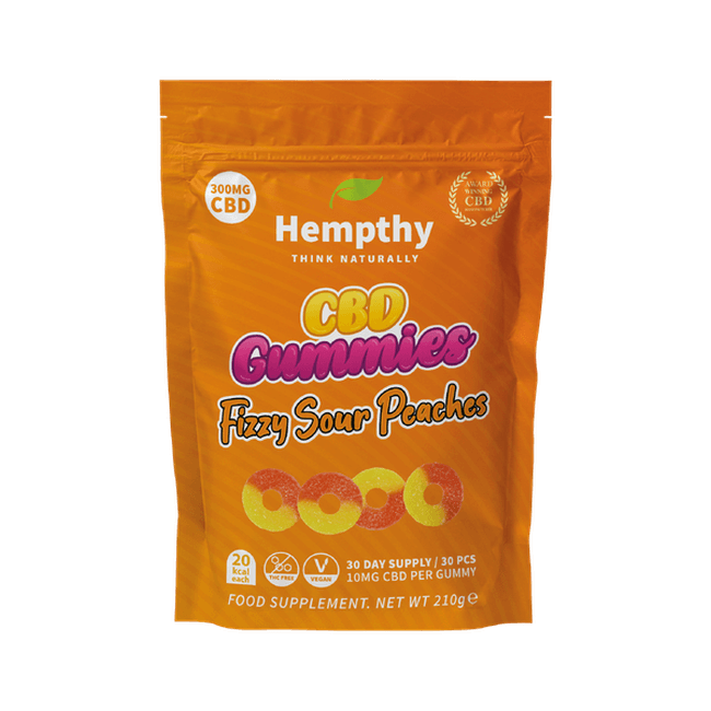 Hempthy CBD Fizzy Sour Peaches 300mg