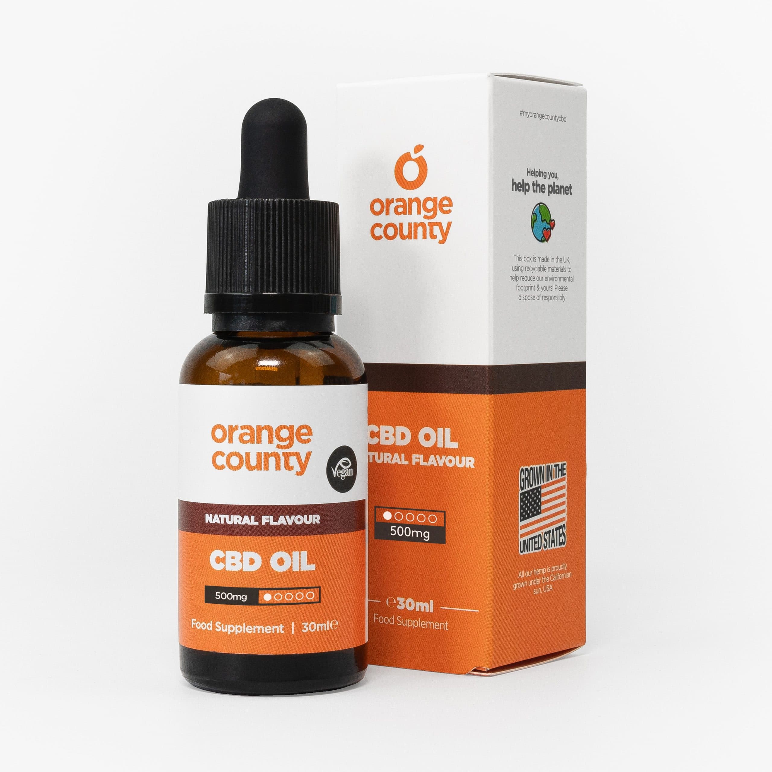 Orange County CBD Oil 500mg 30ml — Natural
