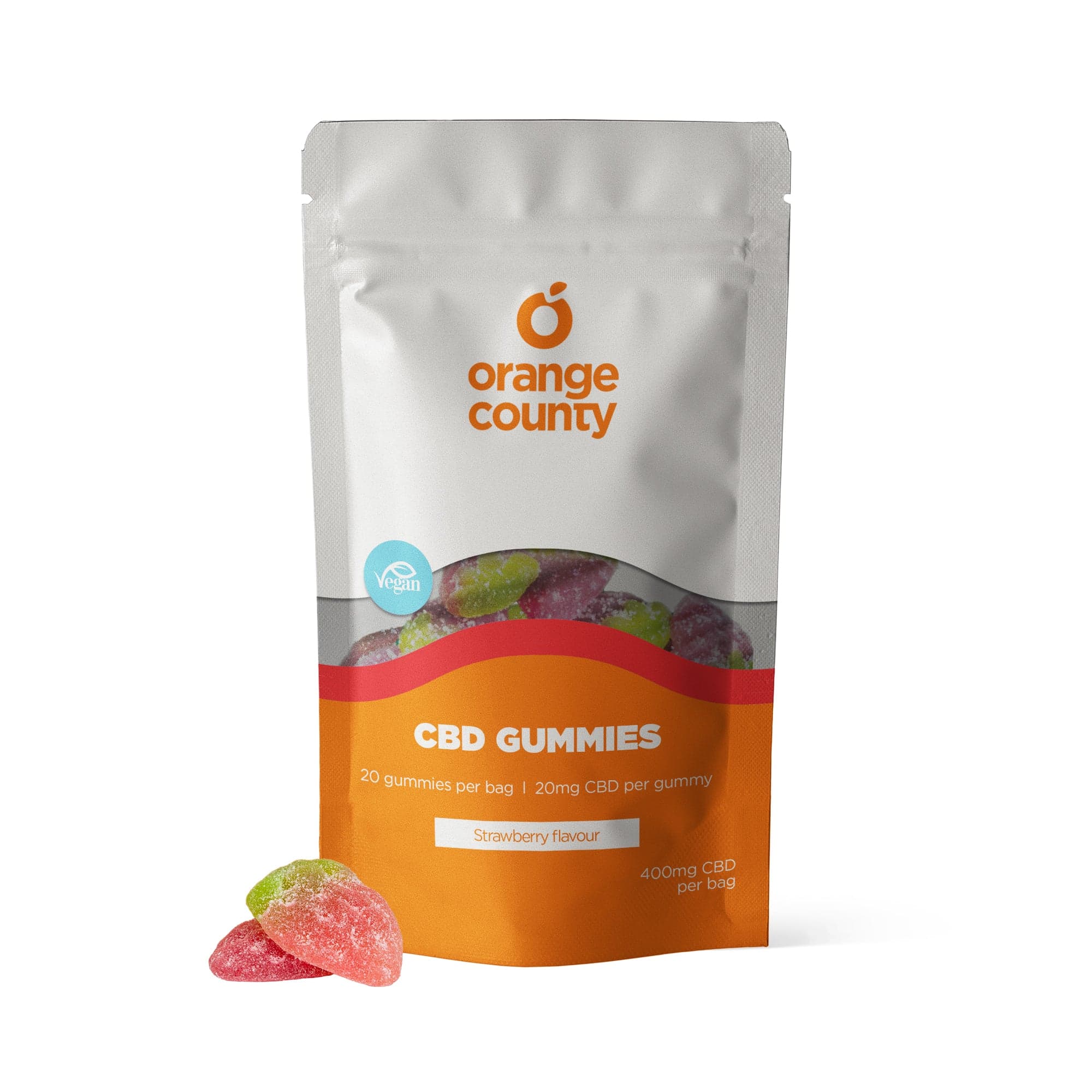 Orange County CBD Gummies 1200mg — Strawberries