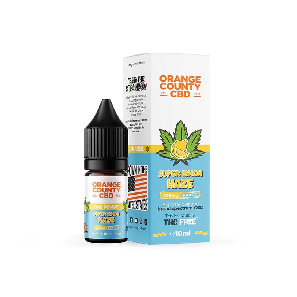 Orange County CBD Cali E-Liquid 300mg (3%) 10ml — Super Lemon Haze