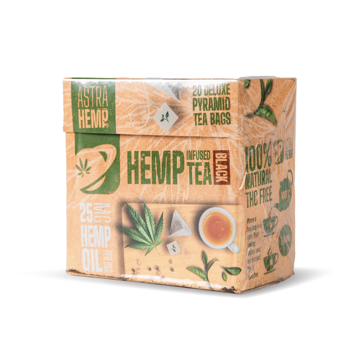 Astra Hemp Pyramid Hemp Tea Bags (20 Pack)