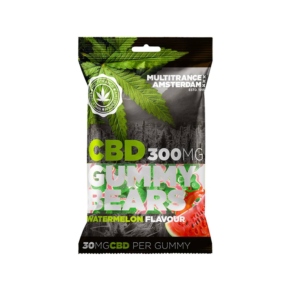 Multitrance CBD Gummy Bears 300mg — Watermelon
