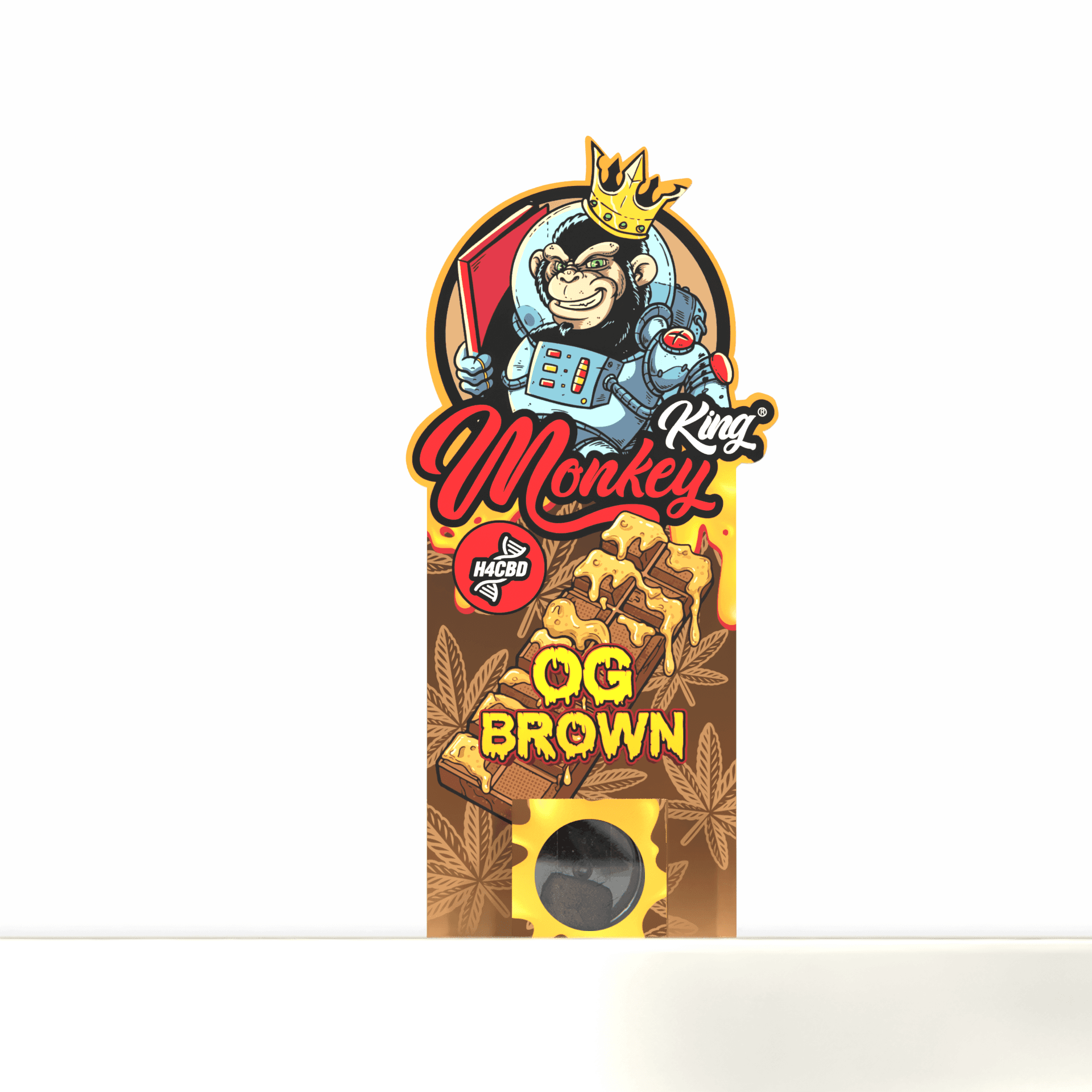 Monkey King H4CBD Hash Incense Extreme High Strength 1.75g — OG Brown