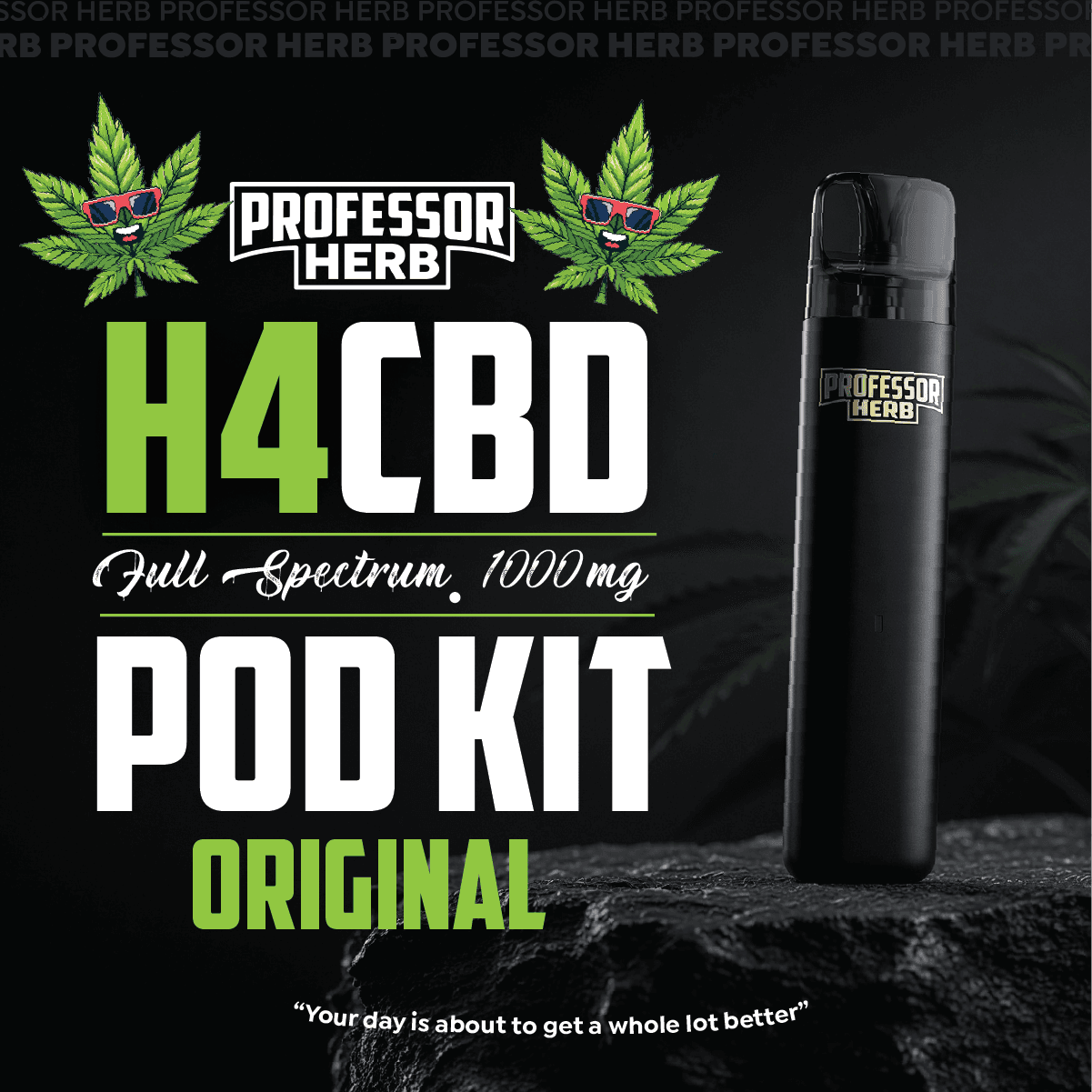 Professor Herb 1000mg H4CBD Full Spectrum 1ml Pod Kit, Original