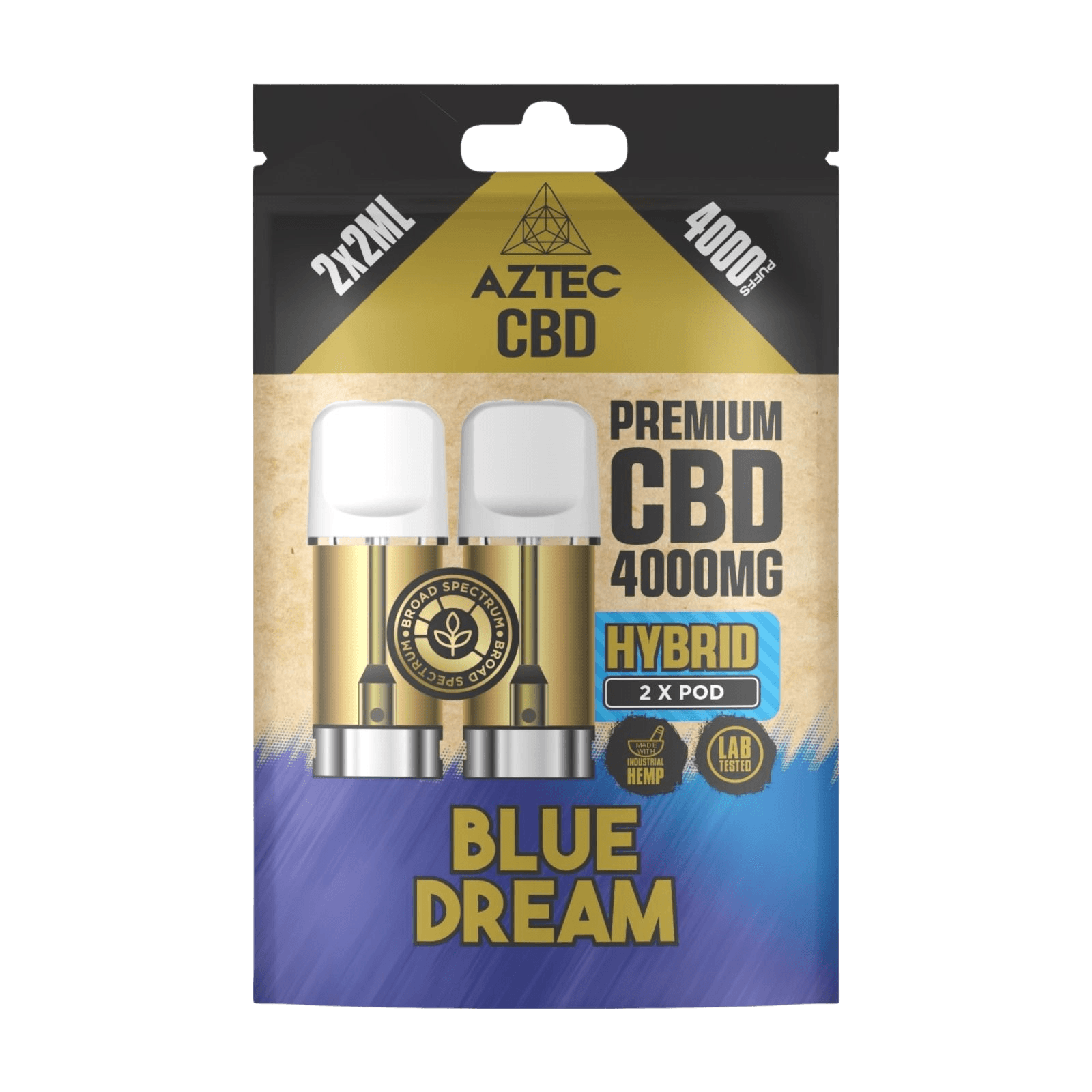 Aztec CBD Premium CBD Pods 4000mg 2x2ml
