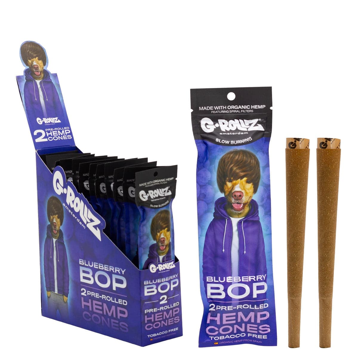 G-Rollz 2 Pre-Rolled Hemp Cones — Box of 12