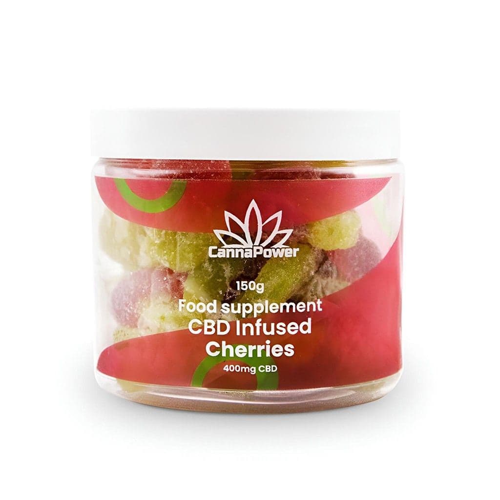 Cannapower CBD Infused Cherries - 1200mg - 125g
