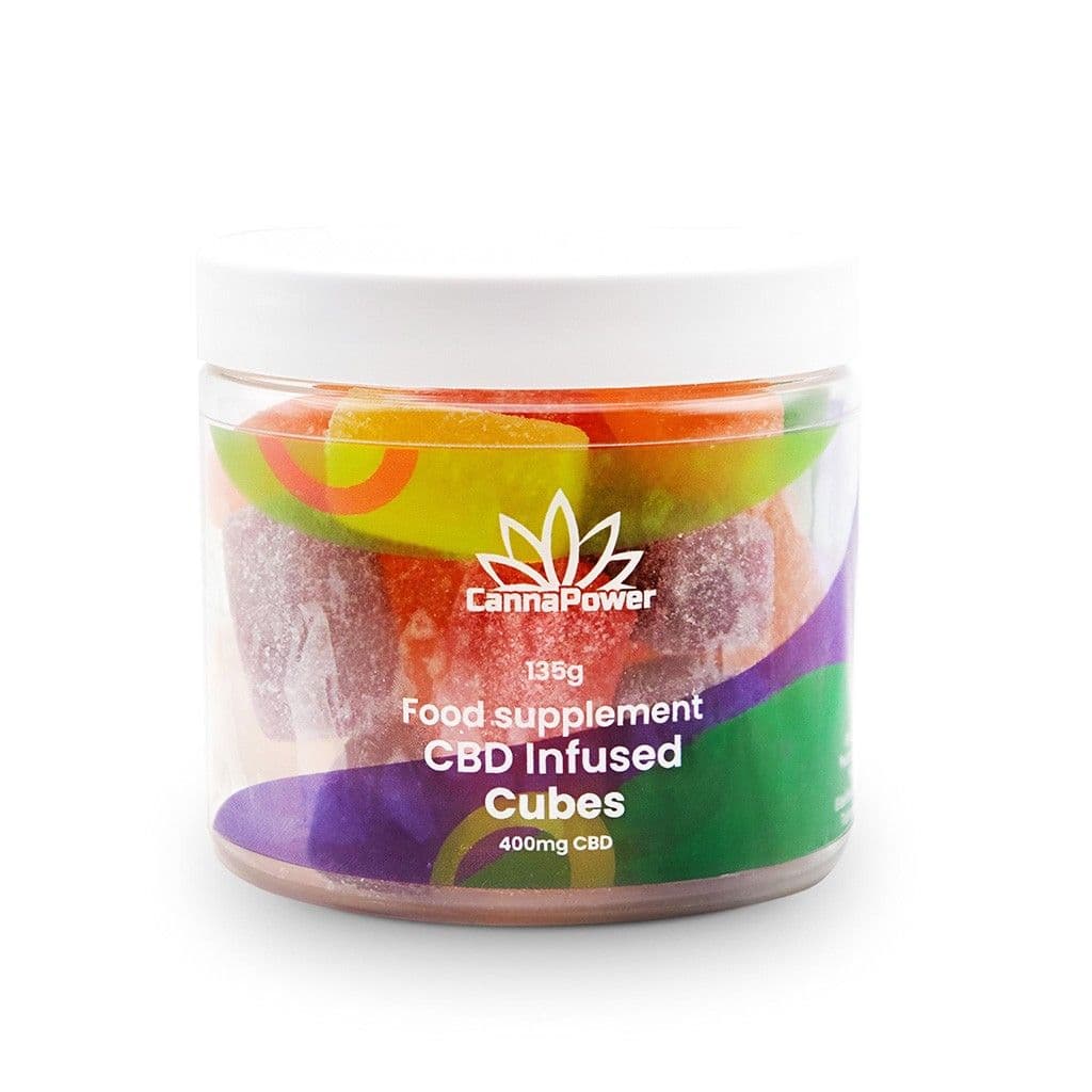 Cannapower CBD Infused Fruit Cubes - 1200mg - 125g