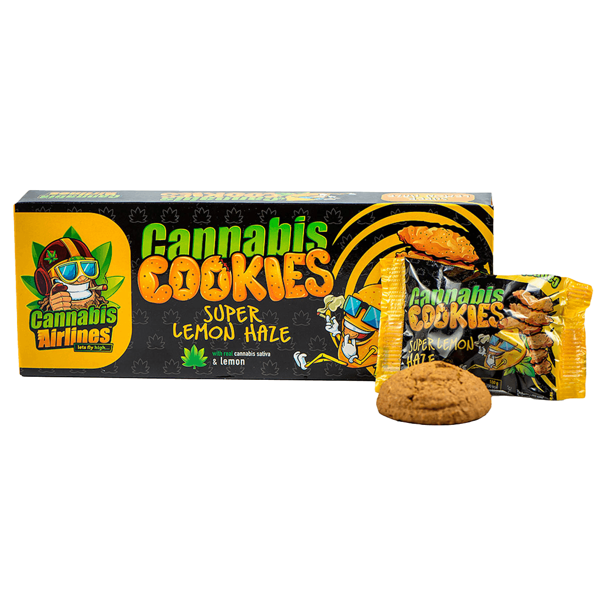 Euphoria Cannabis Airlines: Cannabis Cookies (6 Pack) — Super Lemon Haze