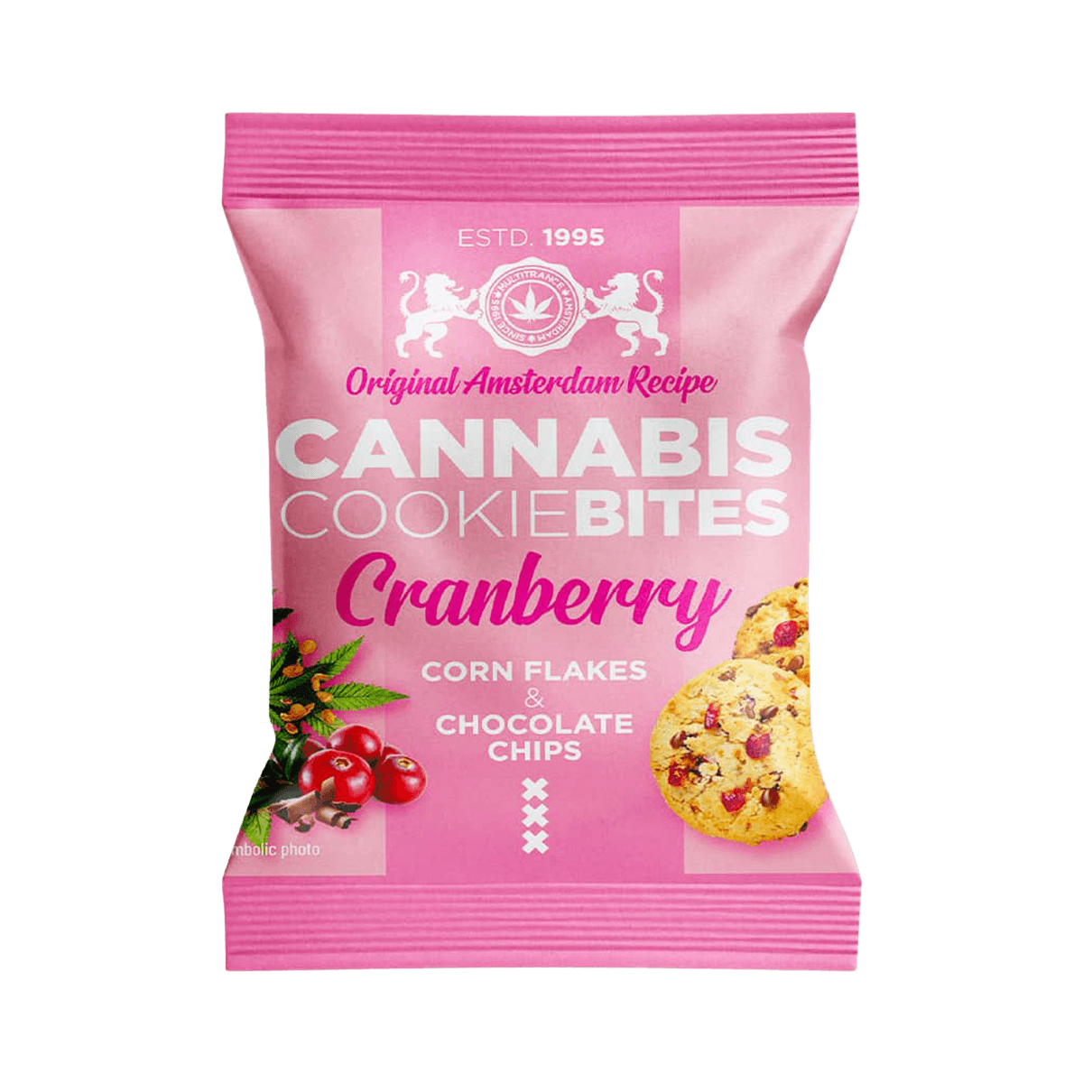 Multitrance: Cranberry Cannabis Cookie Bites 22G (24 Pack)