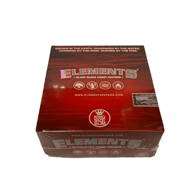 Elements Slow Burn Hemp Rolling Papers — Box of 50