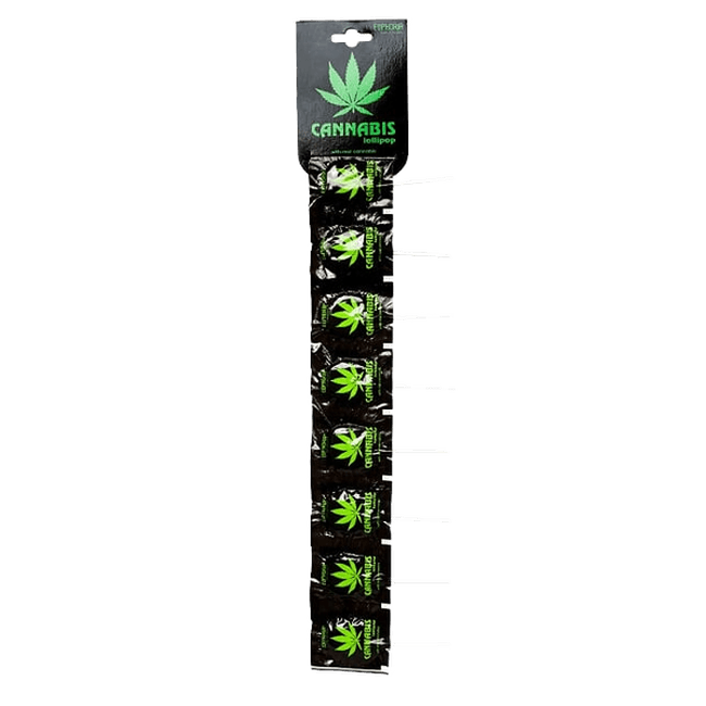 Euphoria Retail Flat Lollipops Strip — Box of 10