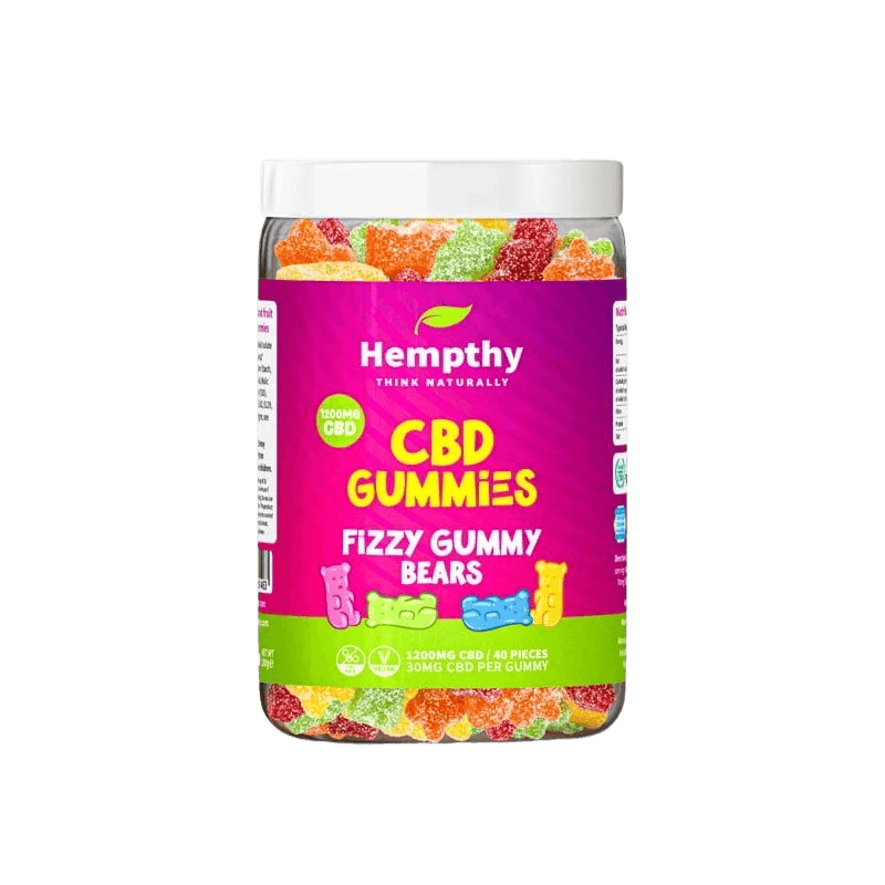 Hempthy CBD Gummy Fizzy Gummy Bears 1200mg