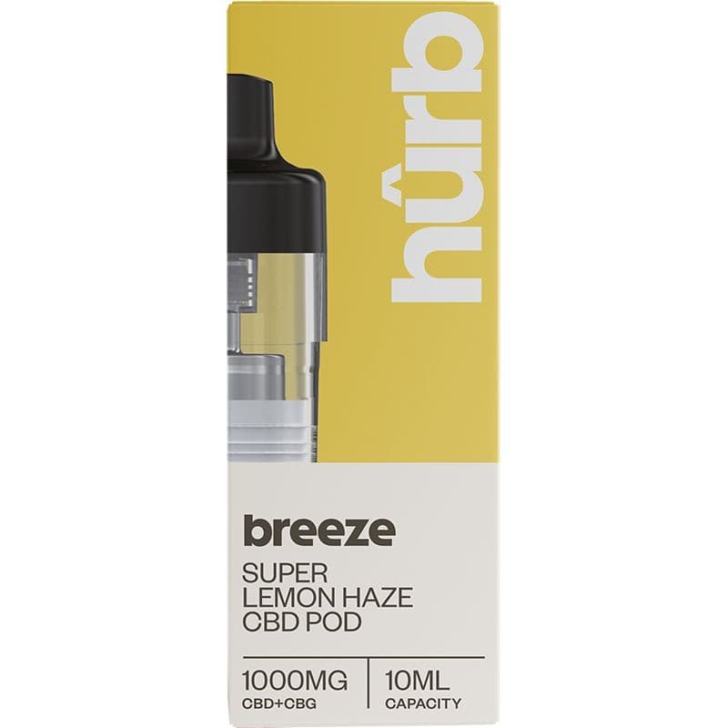 Hûrb Breeze CBD Refill Pod CBD+CBG 1000mg 10ml — Super Lemon Haze