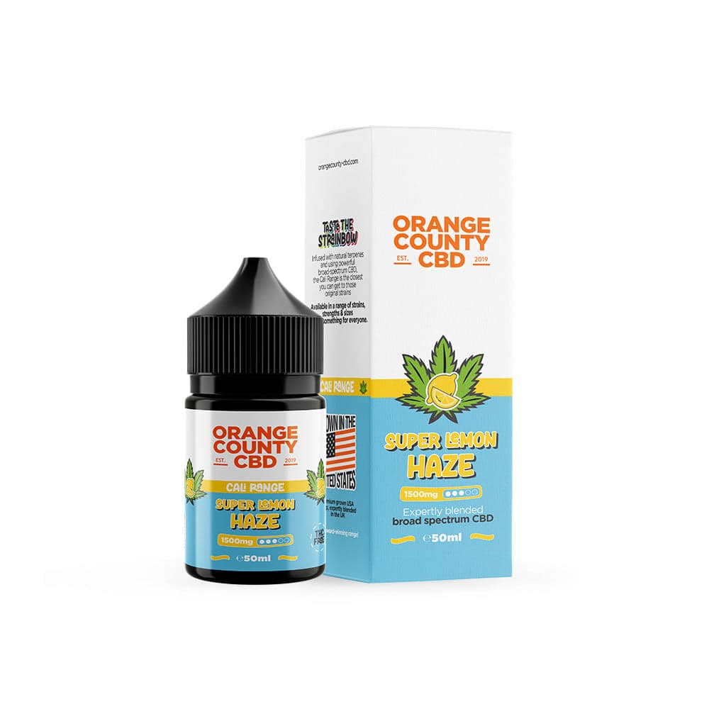 Orange County CBD Cali E-Liquid 1500mg (3%) 50ml — Super Lemon Haze