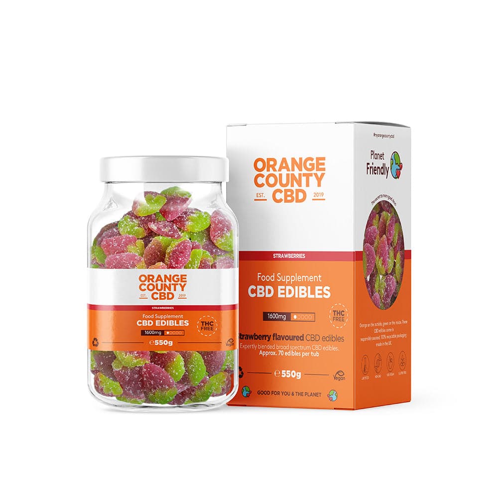 Orange County CBD Gummies 1600mg — Strawberries