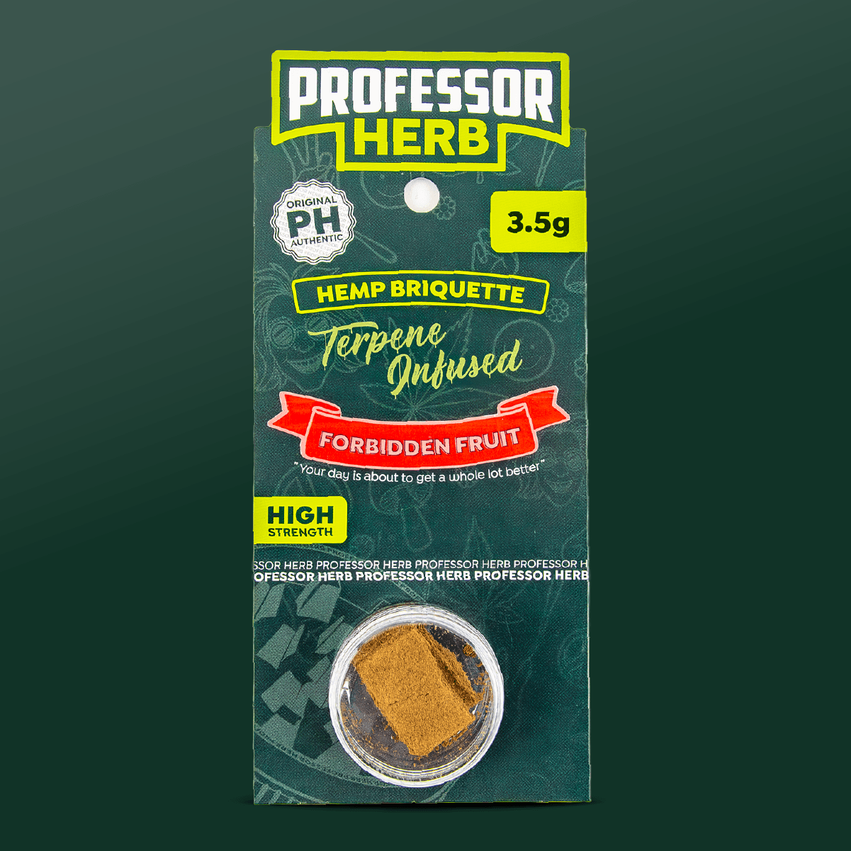 Professor Herb Hemp Briquette Hash 3.5g Forbidden Fruit