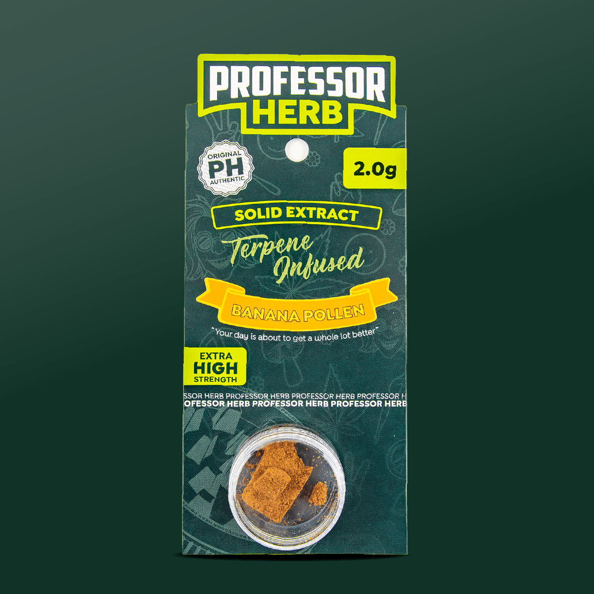 Professor Herb Hemp Solid Extract 2g Banana Pollen Hash 15%