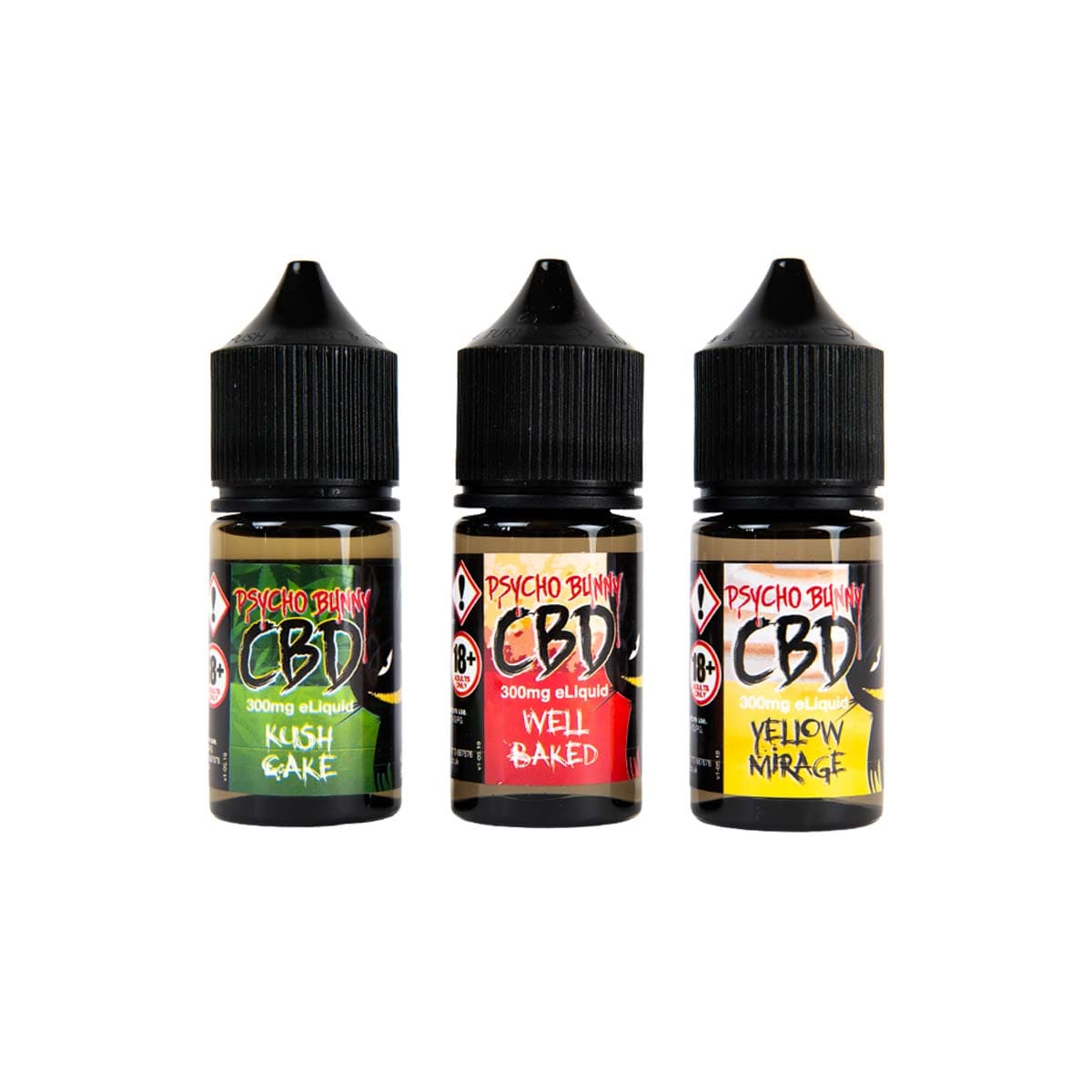 Psycho Bunny CBD Vape Liquid: 30ml - 300mg