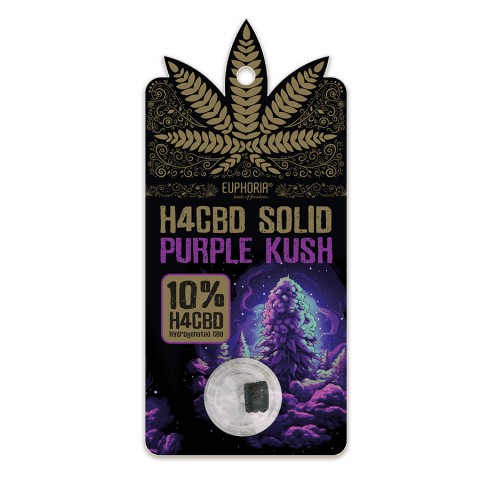 Euphoria H4CBD Solid Hash 10% — Purple Kush
