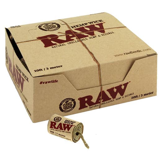 RAW Hemp Wick: 3m Roll — Box of 40