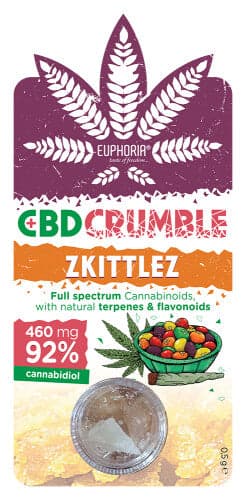 Euphoria CBD Crumble 460mg — Zkittlez