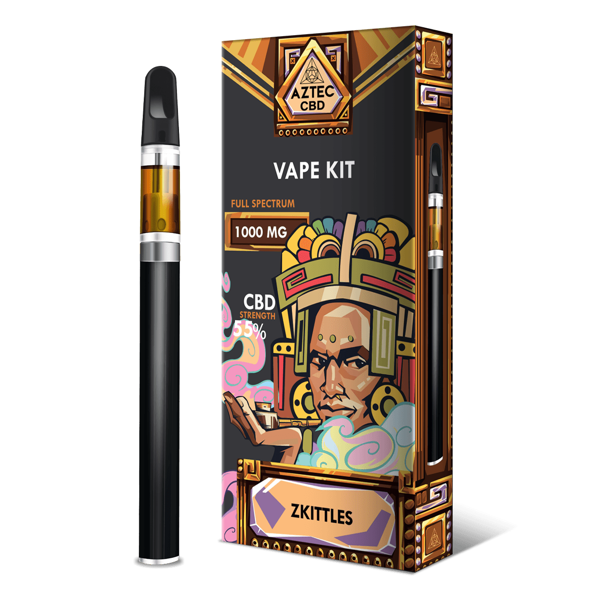 Aztec 55% CBD Vaping Kit — Zkittlez