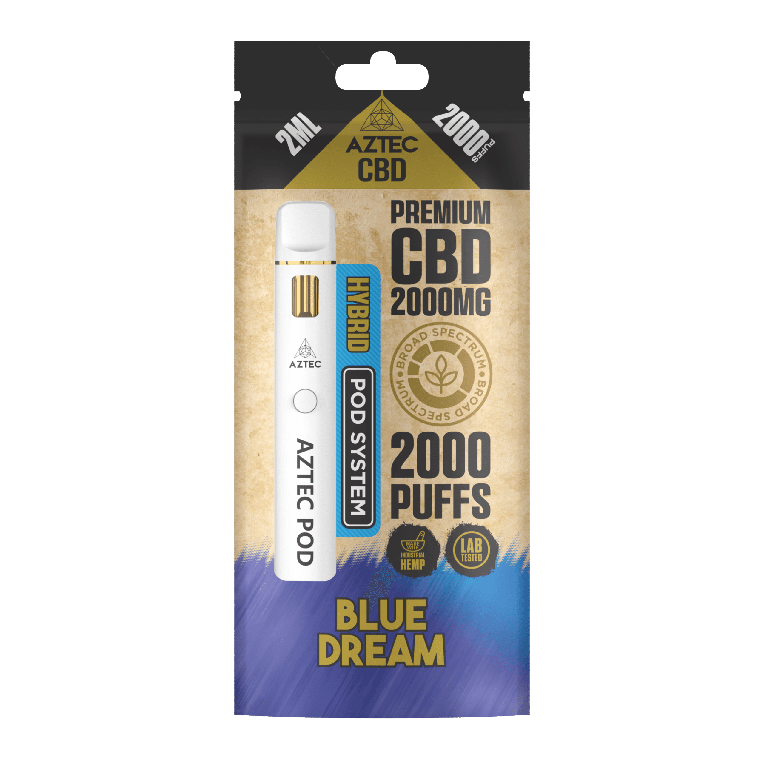 Aztec CBD Premium CBD Pod System 2000mg 2ml