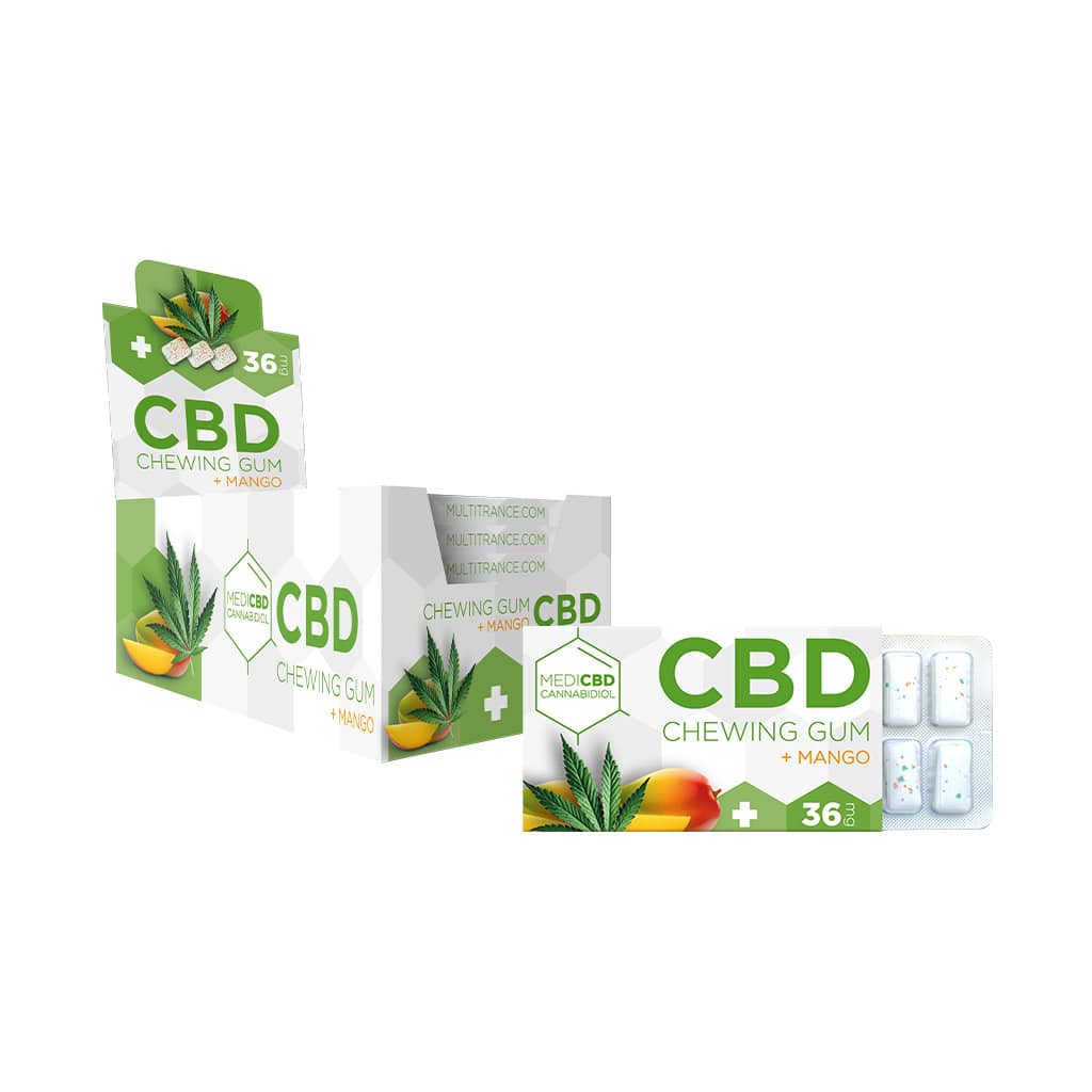 MediCBD CBD Chewing Gum 36mg — Box of 24