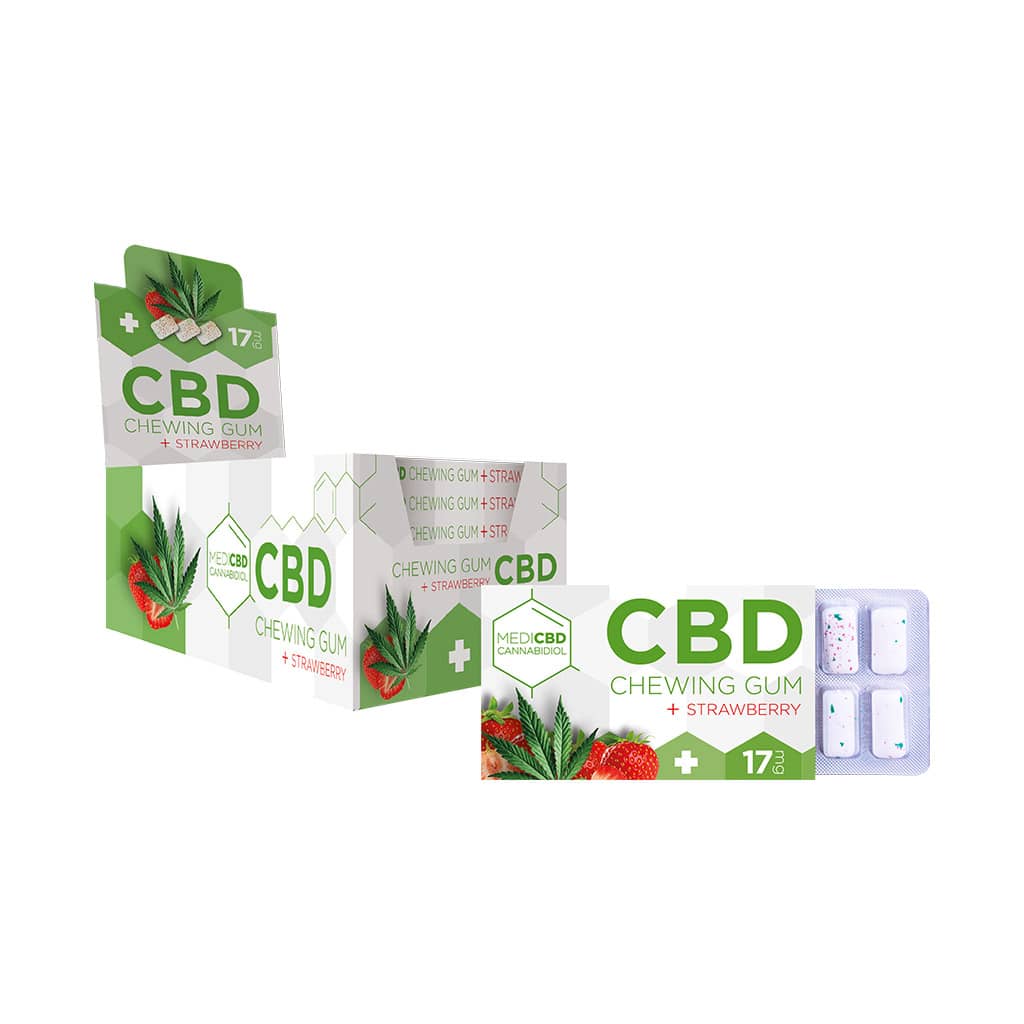 MediCBD CBD Chewing Gum 17mg — Box of 24