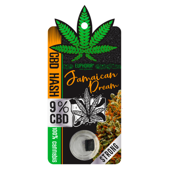 Euphoria Jamaican Dream CBD Hash (9%) - 1g