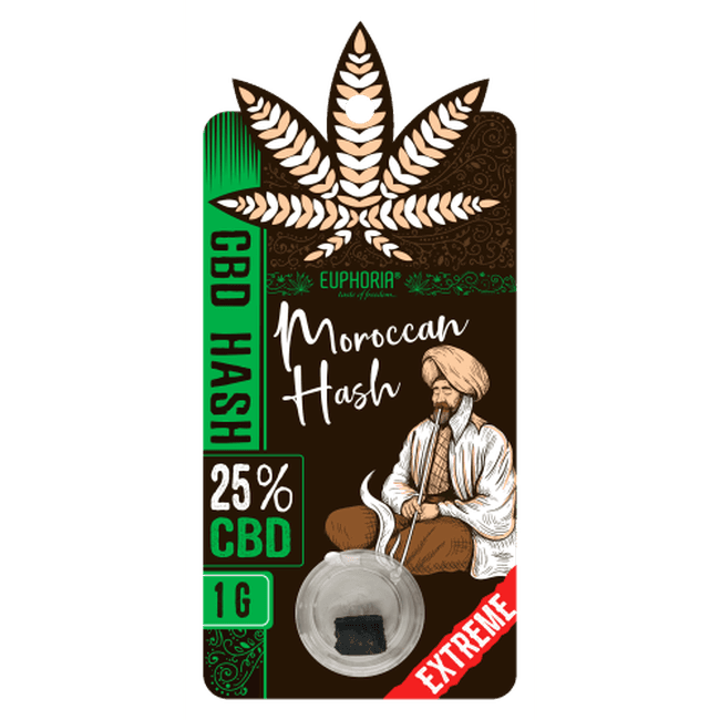 Euphoria Moroccan Hash CBD Hash (25%) - 1g