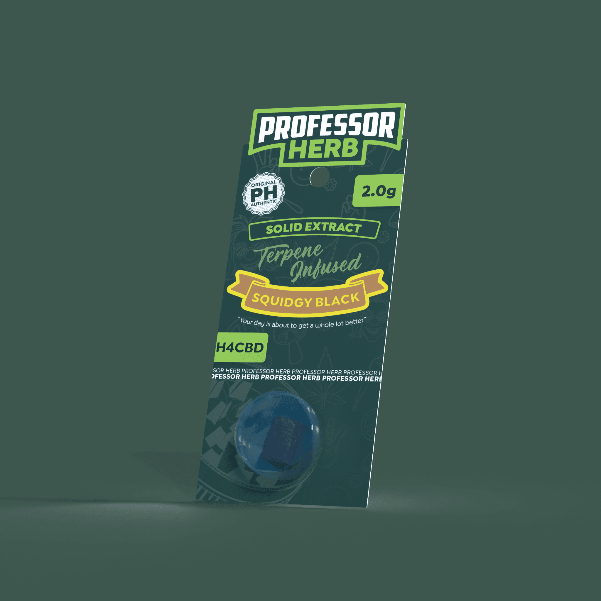 Professor Herb H4CBD Solid Extract 2.0g — Squidgy Black