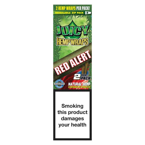 Juicy Jay's Hemp Double Wraps: Red Alert - 2 Wraps — Box of 25
