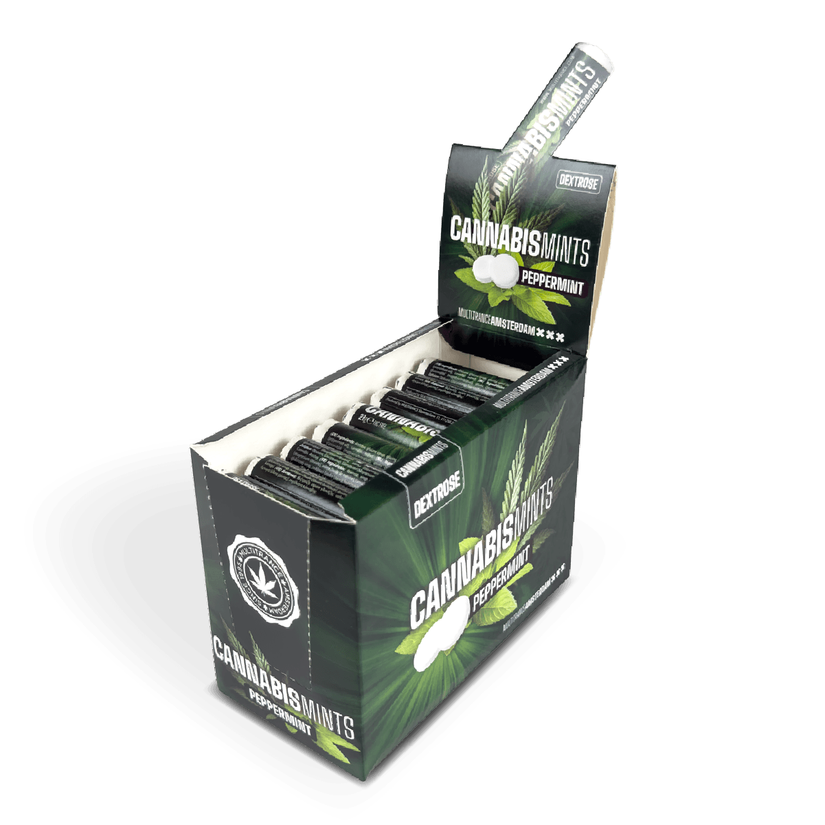 Multitrance Cannabis Mints — Box of 48 — Peppermint