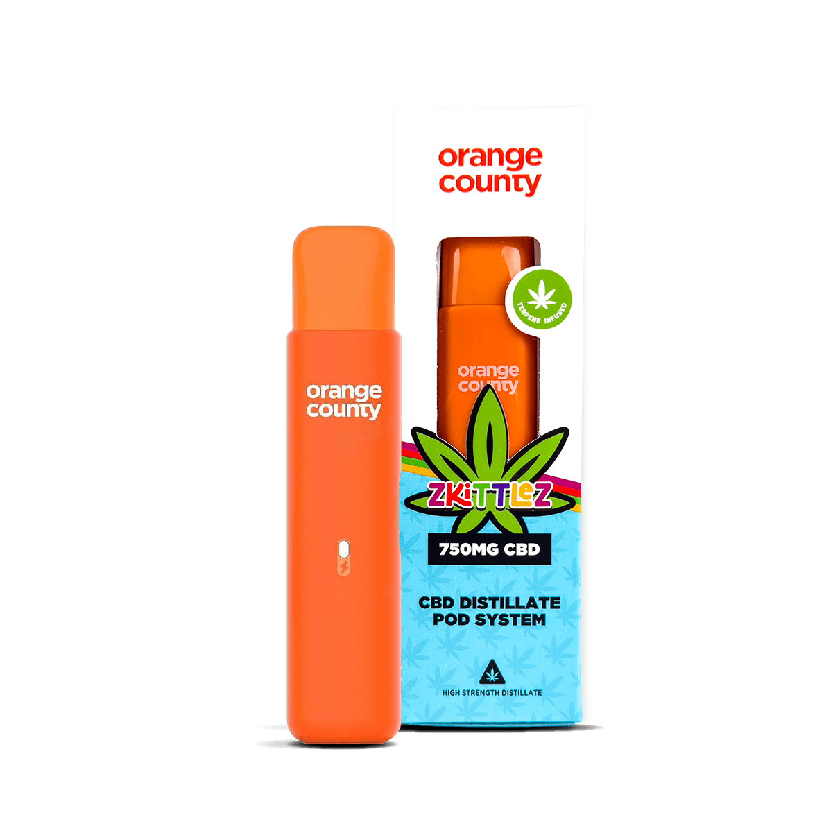 Orange County CBD Distillate Pod System 750mg 1ml — Zkittlez