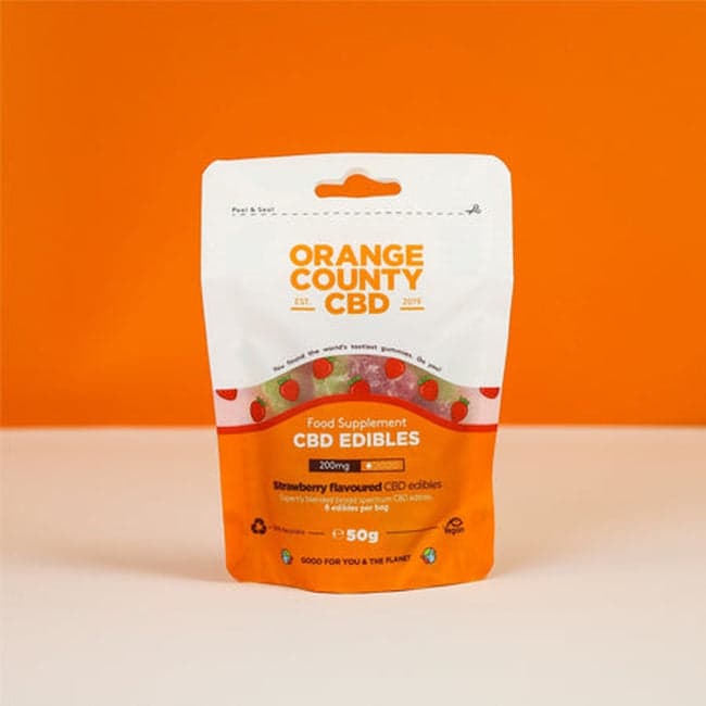 Orange County CBD Gummies 200mg — Strawberries