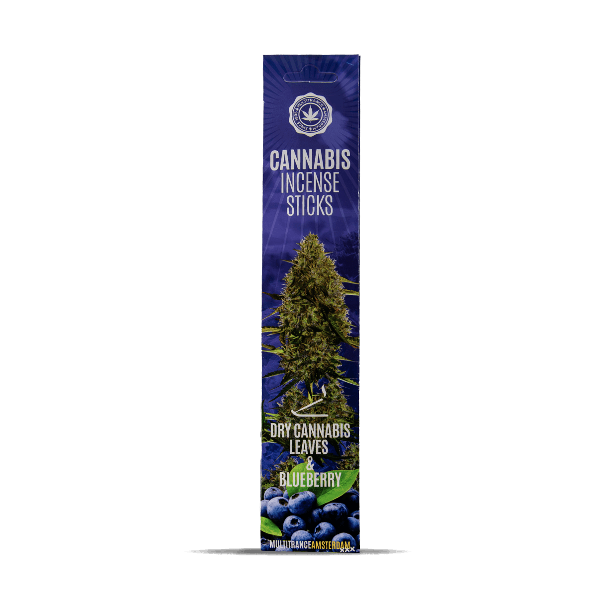 Multitrance Cannabis Incense Sticks Dry Cannabis & Blueberry — Pack of 6