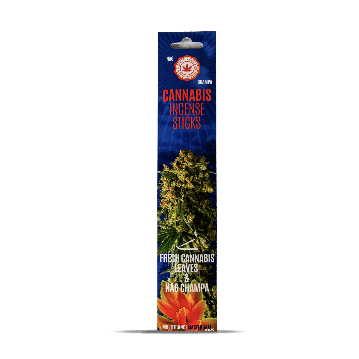 Multitrance Cannabis Incense Sticks Dry Cannabis & Nag Champa — Pack of 6