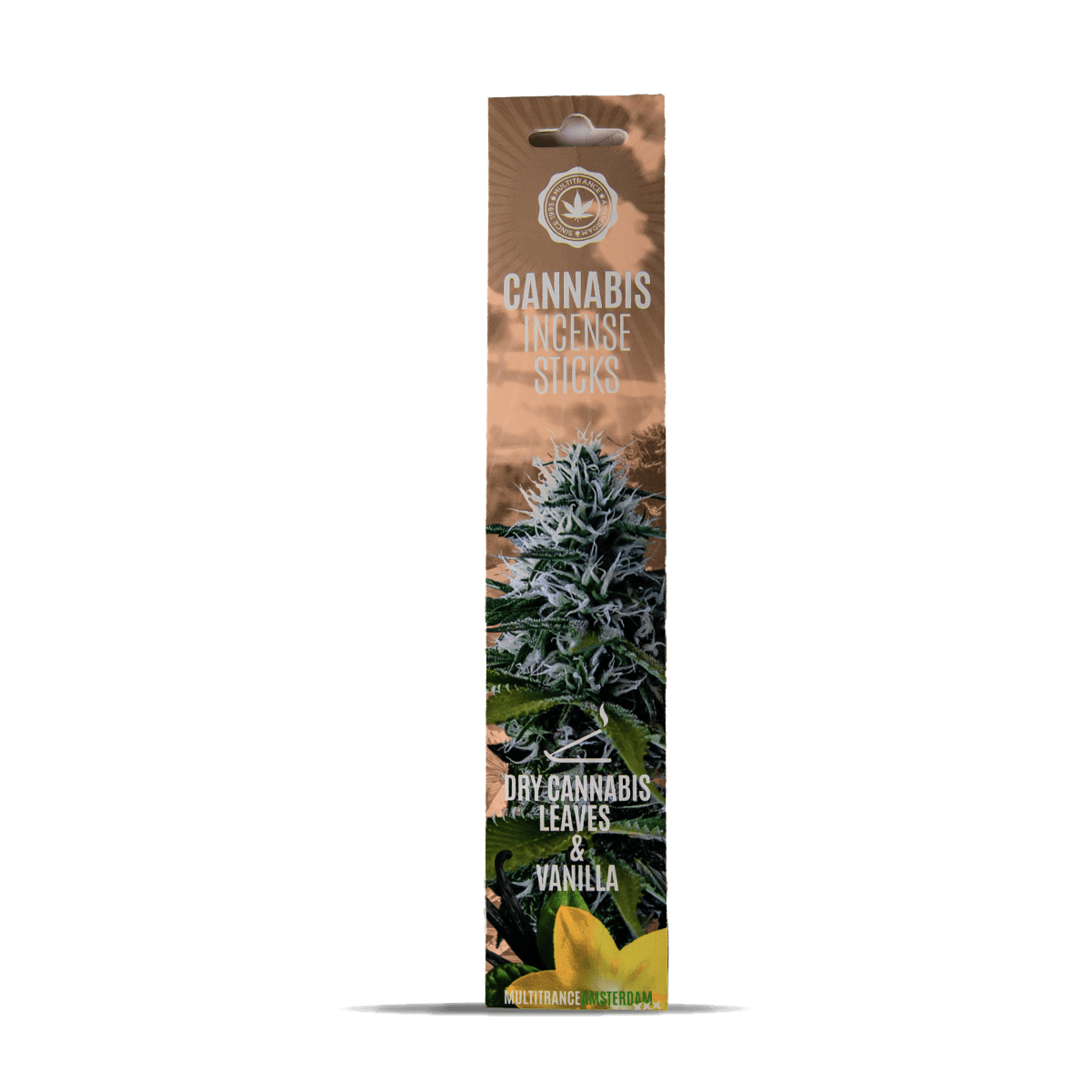 Multitrance Cannabis Incense Sticks Dry Cannabis & Vanilla — Pack of 6